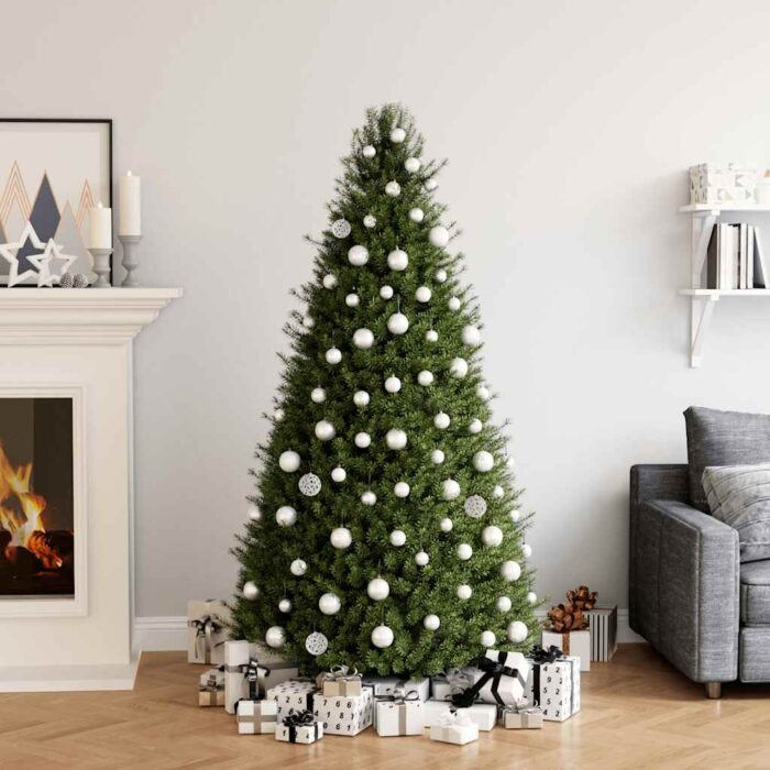 330082_1-2.jpg Ensemble de boules de Noël 100 pcs Blanc – Image 1