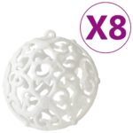 Ensemble de boules de Noël 100 pcs Blanc – Image 2