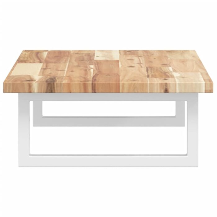 Étagère de vasque murale acier et bois massif d'acacia – Image 3