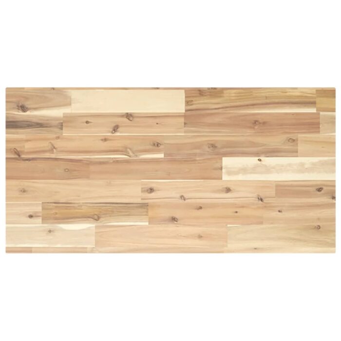 Étagère de vasque murale acier et bois massif d'acacia – Image 6