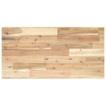 Étagère de vasque murale acier et bois massif d'acacia – Image 6