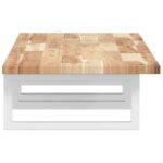 Étagère de vasque murale acier et bois massif d'acacia – Image 3