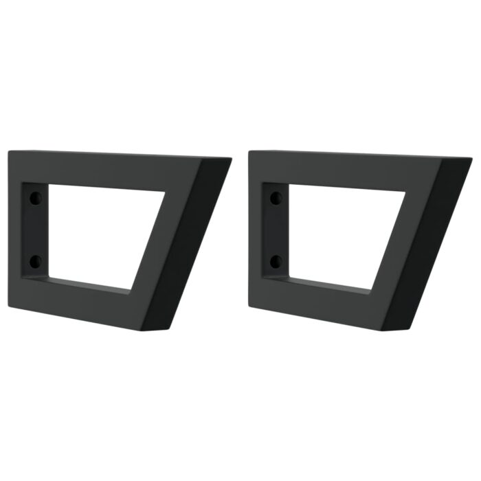 Étagère de vasque murale acier et bois massif d'acacia – Image 5