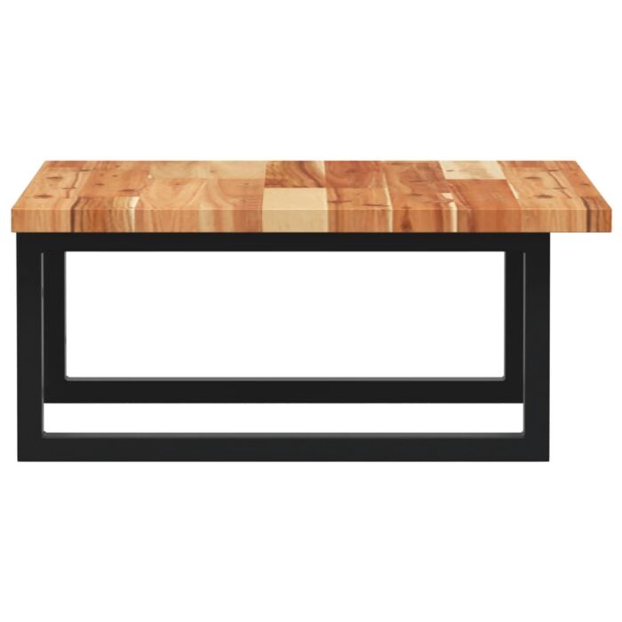 Étagère de vasque murale acier et bois massif d'acacia – Image 3