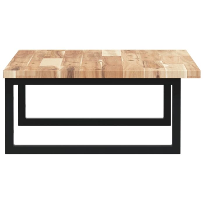 Étagère de vasque murale acier et bois massif d'acacia – Image 3