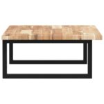 Étagère de vasque murale acier et bois massif d'acacia – Image 3