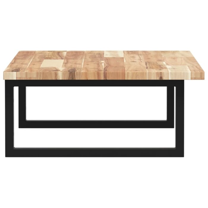 Étagère de vasque murale acier et bois massif d'acacia – Image 3