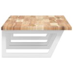 Étagère de vasque murale acier et bois massif d'acacia – Image 3