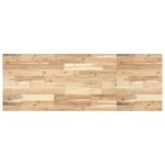 Étagère de vasque murale acier et bois massif d'acacia – Image 6