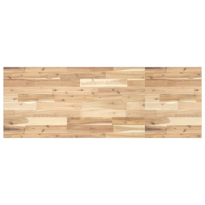 Étagère de vasque murale acier et bois massif d'acacia – Image 6