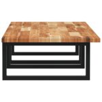 Étagère de vasque murale acier et bois massif d'acacia – Image 3