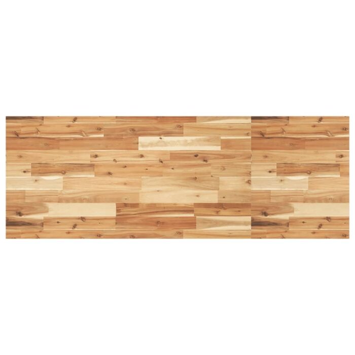 Étagère de vasque murale acier et bois massif d'acacia – Image 6