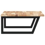 Étagère de vasque murale acier et bois massif d'acacia – Image 3