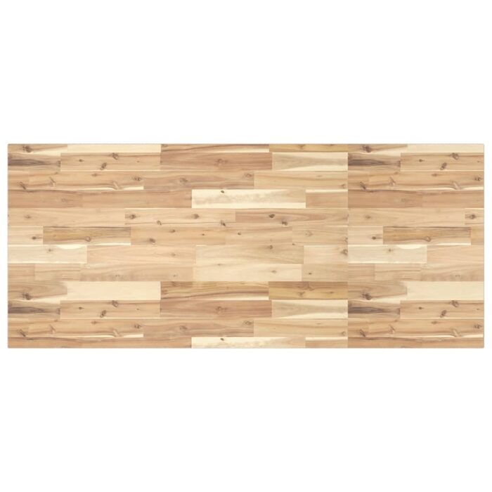 Étagère de vasque murale acier et bois massif d'acacia – Image 6