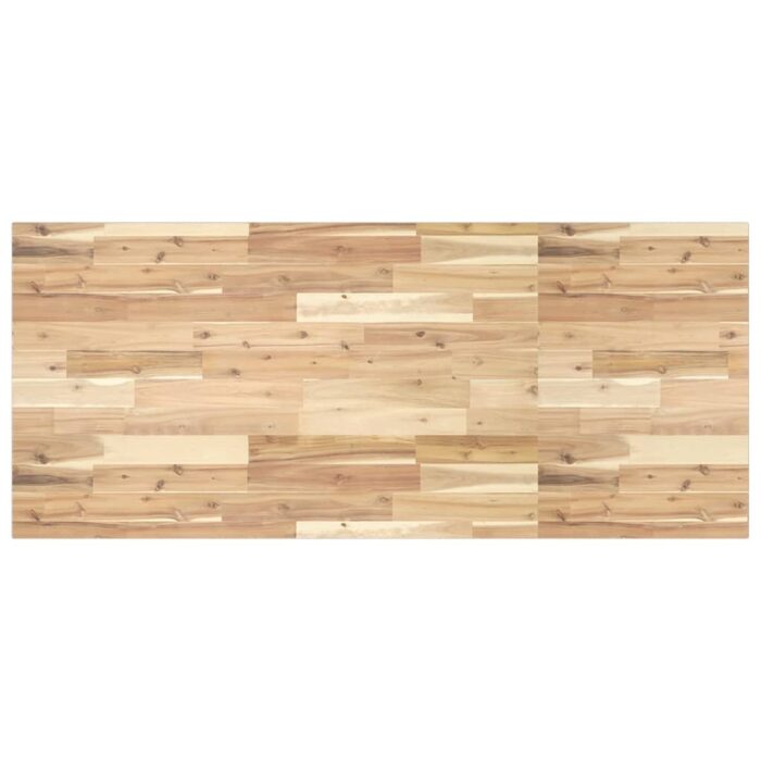 Étagère de vasque murale acier et bois massif d'acacia – Image 6
