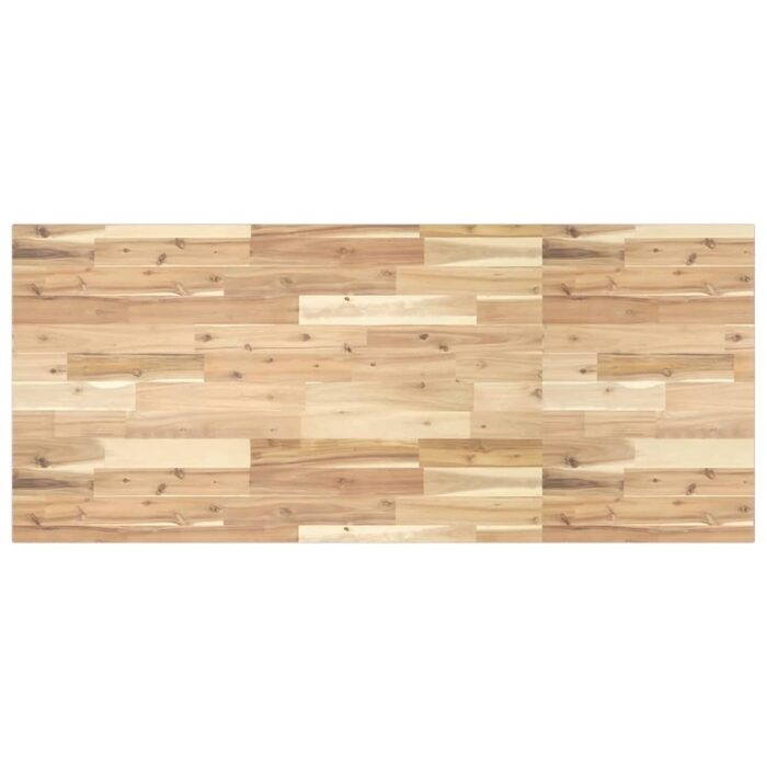 Étagère de vasque murale acier et bois massif d'acacia – Image 6