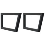 Étagère de vasque murale acier et bois massif d'acacia – Image 5