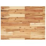 Étagère de vasque murale acier et bois massif d'acacia – Image 6