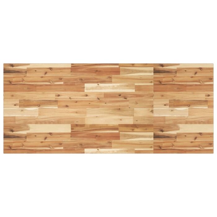 Étagère de vasque murale acier et bois massif d'acacia – Image 6