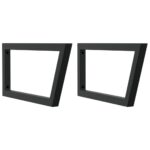 Étagère de vasque murale acier et bois massif d'acacia – Image 5