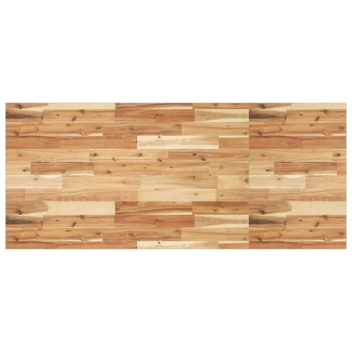 Étagère de vasque murale acier et bois massif d'acacia – Image 6