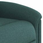 Fauteuil inclinable électrique Vert foncé Tissu – Image 10