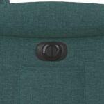 Fauteuil inclinable électrique Vert foncé Tissu – Image 11