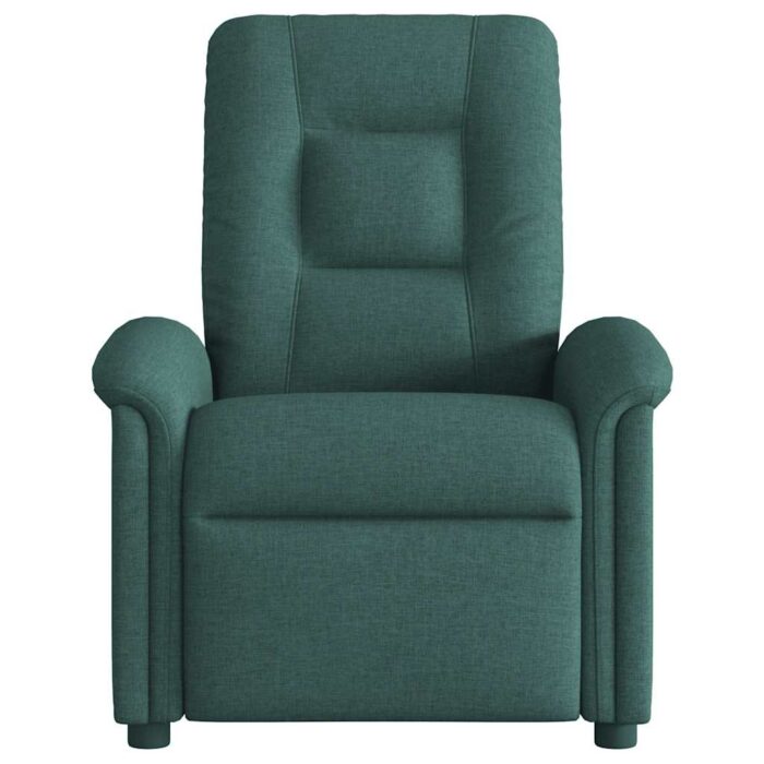 Fauteuil inclinable électrique Vert foncé Tissu – Image 4