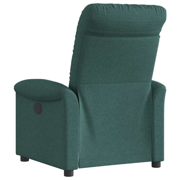 Fauteuil inclinable électrique Vert foncé Tissu – Image 6
