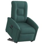 Fauteuil inclinable vert foncé tissu
