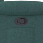 Fauteuil inclinable vert foncé tissu – Image 11