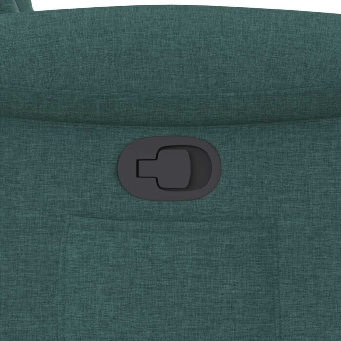 Fauteuil inclinable vert foncé tissu – Image 11