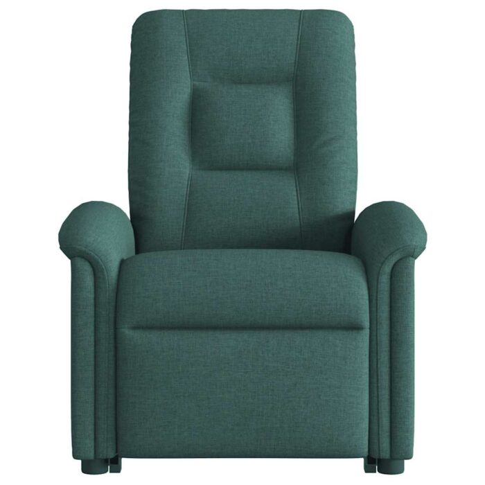Fauteuil inclinable vert foncé tissu – Image 3