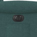 Fauteuil inclinable électrique vert foncé tissu – Image 13