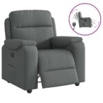 Fauteuil inclinable Gris foncé Tissu
