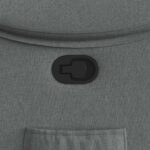 Fauteuil inclinable Gris foncé Tissu – Image 10