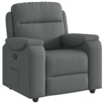 Fauteuil inclinable Gris foncé Tissu – Image 3