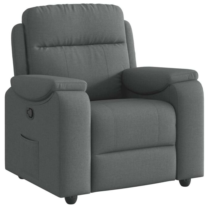 Fauteuil inclinable Gris foncé Tissu – Image 3