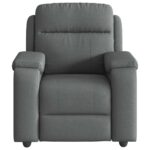 Fauteuil inclinable Gris foncé Tissu – Image 4