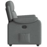 Fauteuil inclinable Gris foncé Tissu – Image 5