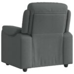 Fauteuil inclinable Gris foncé Tissu – Image 6