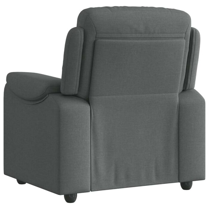 Fauteuil inclinable Gris foncé Tissu – Image 6