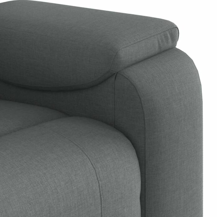 Fauteuil inclinable Gris foncé Tissu – Image 9