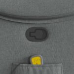 Fauteuil de massage inclinable Gris foncé Tissu – Image 10