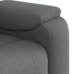 Fauteuil de massage inclinable Gris foncé Tissu – Image 9