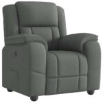 Fauteuil inclinable Gris foncé Tissu