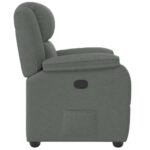 Fauteuil inclinable Gris foncé Tissu – Image 3