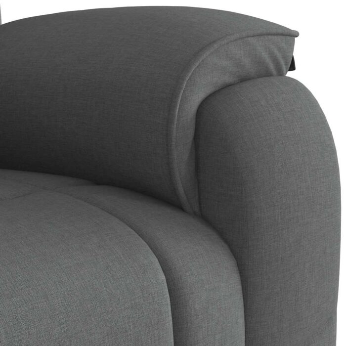 Fauteuil inclinable Gris foncé Tissu – Image 7