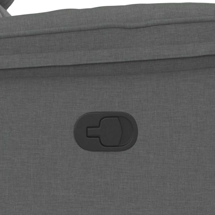 Fauteuil inclinable Gris foncé Tissu – Image 8
