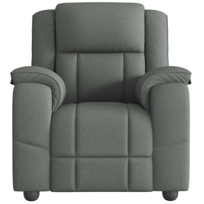 Fauteuil de massage inclinable Gris foncé Tissu – Image 2